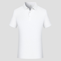 Performance Waffle Textured Heat-seamed Poloshirt Ideal for Golf Shirt or Activewear U-01-005 White,Denim
