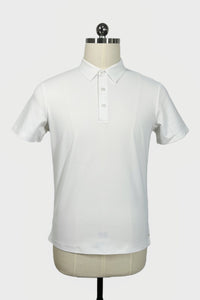 Performance Waffle Textured Heat-seamed Poloshirt Ideal for Golf Shirt or Activewear U-01-005 White,Denim