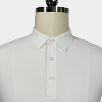 Performance Waffle Textured Heat-seamed Poloshirt Ideal for Golf Shirt or Activewear U-01-005 White,Denim