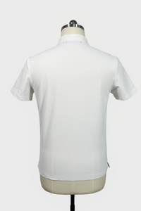 Performance Waffle Textured Heat-seamed Poloshirt Ideal for Golf Shirt or Activewear U-01-005 White,Denim