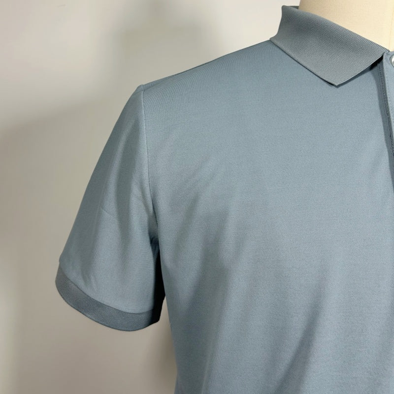 Unisex Performance Dry-Fit Piqué Polo Shirt M-01-006 Denim