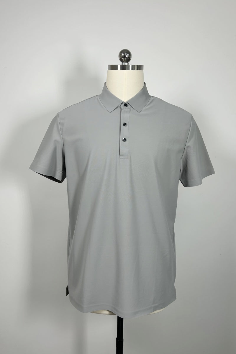 Polo unisex de piqué de alto rendimiento con costuras térmicas. Ideal para golf o ropa deportiva. M-01-007 Azul marino