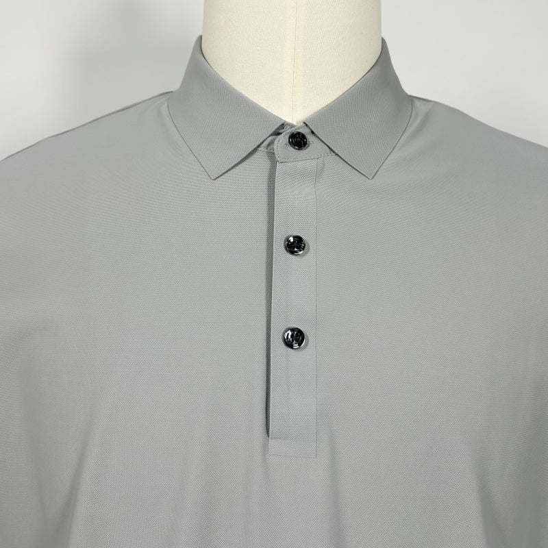 Polo unisex de piqué de alto rendimiento con costuras térmicas. Ideal para golf o ropa deportiva. M-01-007 Azul marino