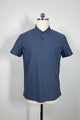 Polo unisex de piqué de alto rendimiento con costuras térmicas. Ideal para golf o ropa deportiva. M-01-007 Azul marino