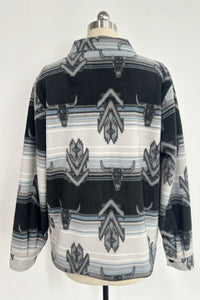 Unisex Big Fleece Shirts|Simple and Premium|Hip Pockets|Button-Up|W-06-001 BlackBlue