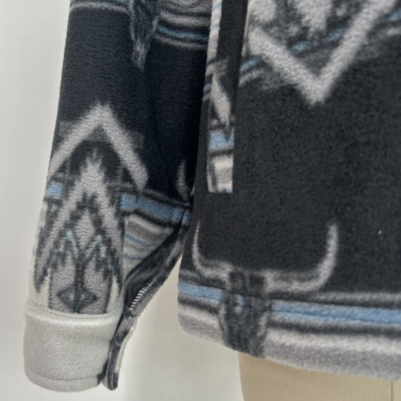 Unisex Big Fleece Shirts|Simple and Premium|Hip Pockets|Button-Up|W-06-001 BlackBlue