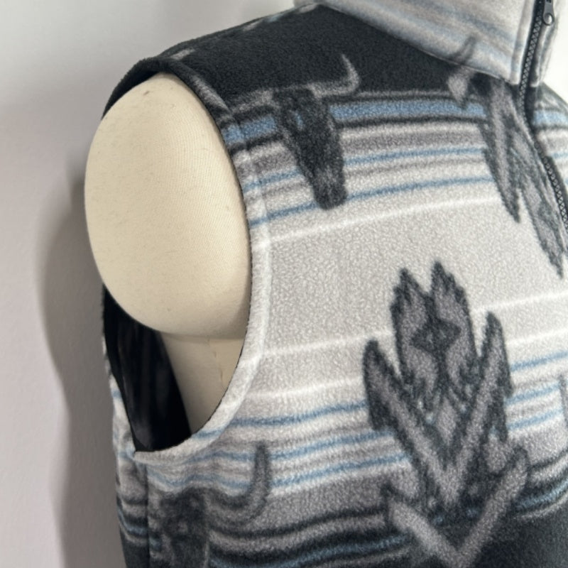 Lushest Fleece Vest|Full Front Zip|Welt Hip Pockets|W-06-002-BlackBlue