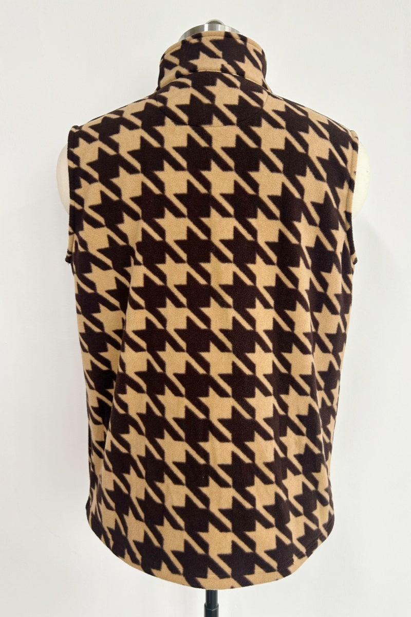 Lushest Fleece Vest|Full Front Zip|Welt Hip Pockets|W-06-002-Dark Choc