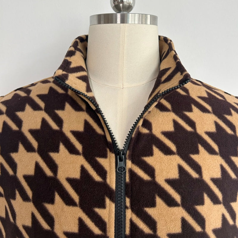 Lushest Fleece Vest|Full Front Zip|Welt Hip Pockets|W-06-002-Dark Choc