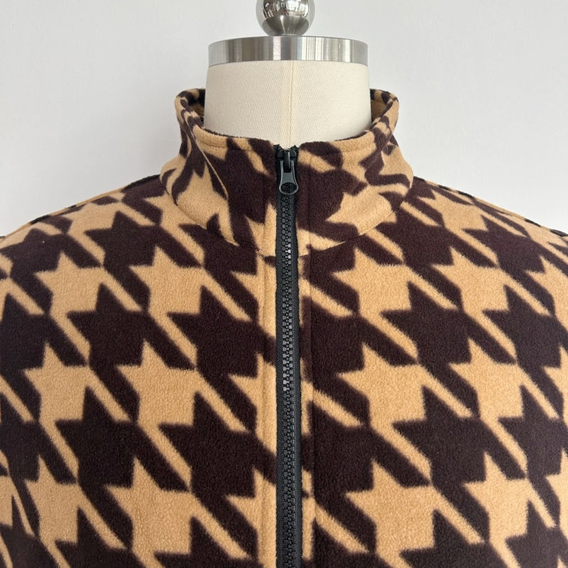 Lushest Fleece Vest|Full Front Zip|Welt Hip Pockets|W-06-002-Dark Choc