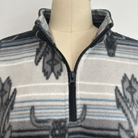 All-day Cozy Quarter-Zip Fleece Cadet Pullove|Relaxed Fit|M-06-003 BlackBlue