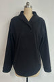 Women's Toasty High-Quality Fleece Pullover With Shawl Collar-W-06-004 Jet Black