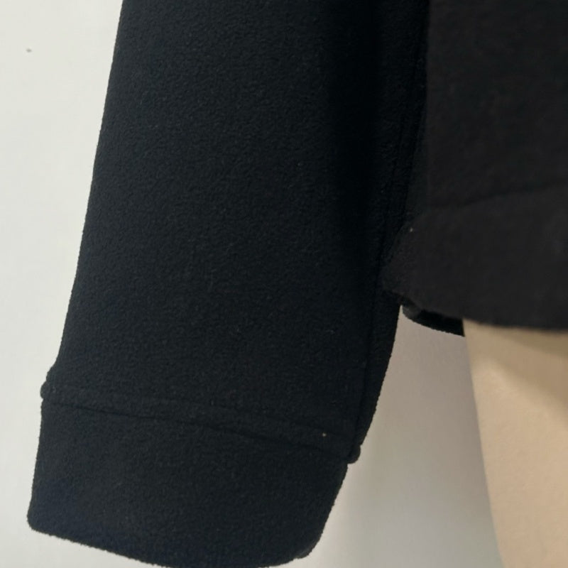 Women's Toasty High-Quality Fleece Pullover With Shawl Collar-W-06-004 Jet Black