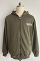 Unisex Vintage Look Garment Washed Full Zip Sweatshirt｜Hip Welted Pockets U-07-022