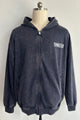 Unisex Vintage Look Garment Washed Full Zip Sweatshirt｜Hip Welted Pockets U-07-022