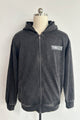 Unisex Vintage Look Garment Washed Full Zip Sweatshirt｜Hip Welted Pockets U-07-022