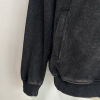 Unisex Vintage Look Garment Washed Full Zip Sweatshirt｜Hip Welted Pockets U-07-022