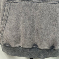 Unisex Vintage Garment-washed Hoodie|Relaxed Fit|Kangaroo Pouch Pocket W-07-023 Graphite