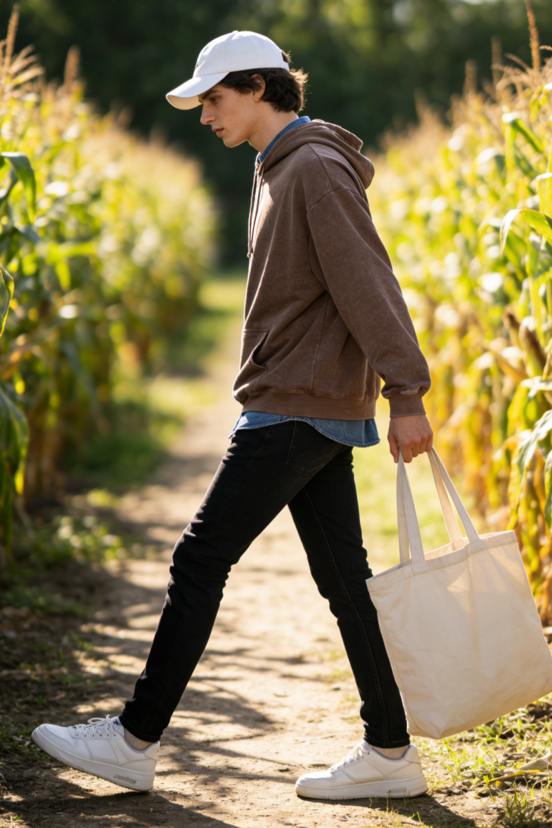 Unisex Vintage Garment-washed Hoodie|Relaxed Fit|Kangaroo Pouch Pocket U-07-023 Washed Black,Graphite, Chocolate