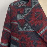 Women's Elegant Wool Jacket with Suit-type Collar and Feminine Flow|W-02-002-480