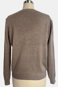 Women's Everyday Soft V-neck Cozy Sweater|One Size Fits Most|W-03-011 Khaki