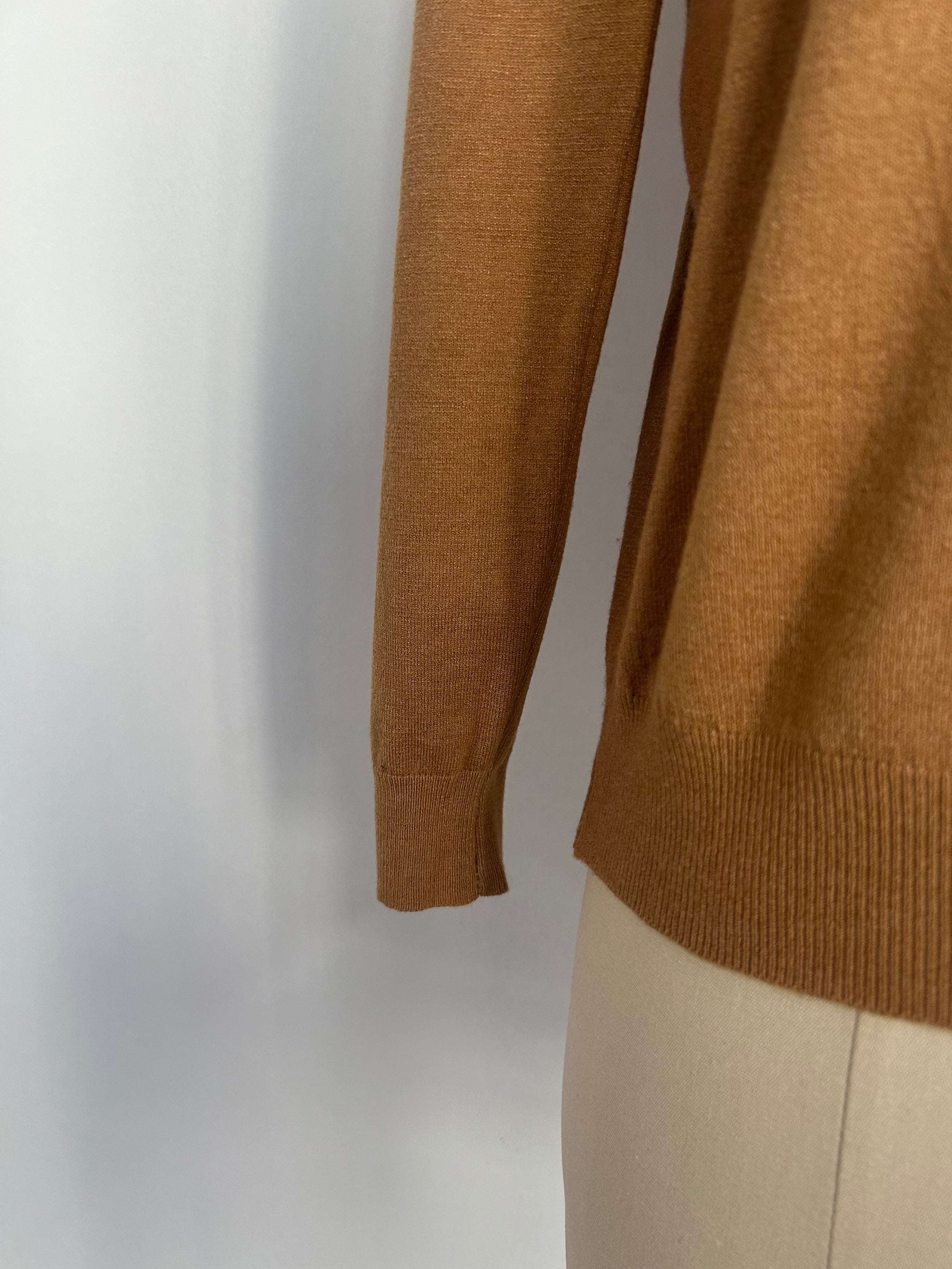 Women's Everyday Soft V-neck Cozy Sweater|One Size Fits Most|W-03-011 Mocha