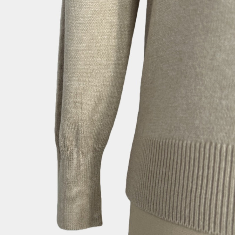 Women's Soft Knit Hooded Sweater-Relaxed Everyday Essential W-03-012-Oatmeal