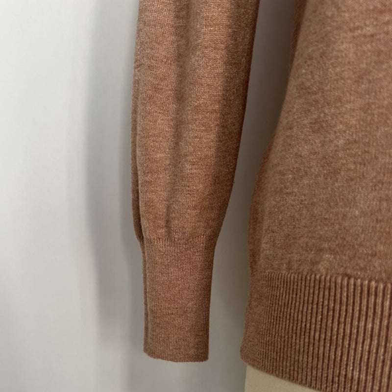 Women's Soft Knit Hooded Sweater-Relaxed Everyday Essential W-03-012-Cinnamon