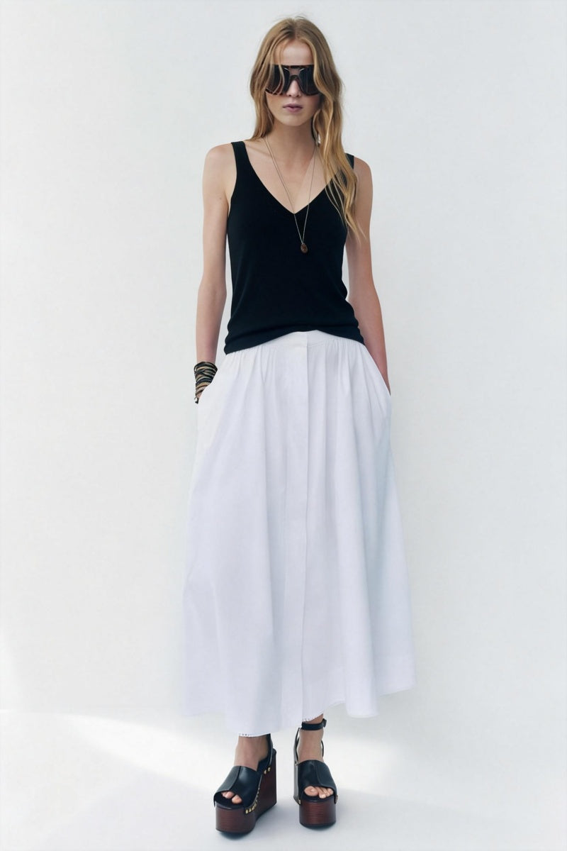 Soft Knit V-Neck Vest – Lightweight Everyday Layer W-03-014 Black