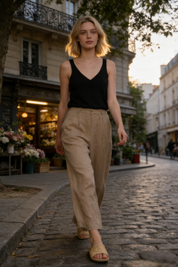 Soft Knit V-Neck Vest – Lightweight Everyday Layer W-03-014 Black, Lavender, Tan