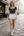 Women’s Ribbed Lace-Up Square Neck Crop Top – Short Sleeve-W-04-007 Black,White,Charcoal,Brick