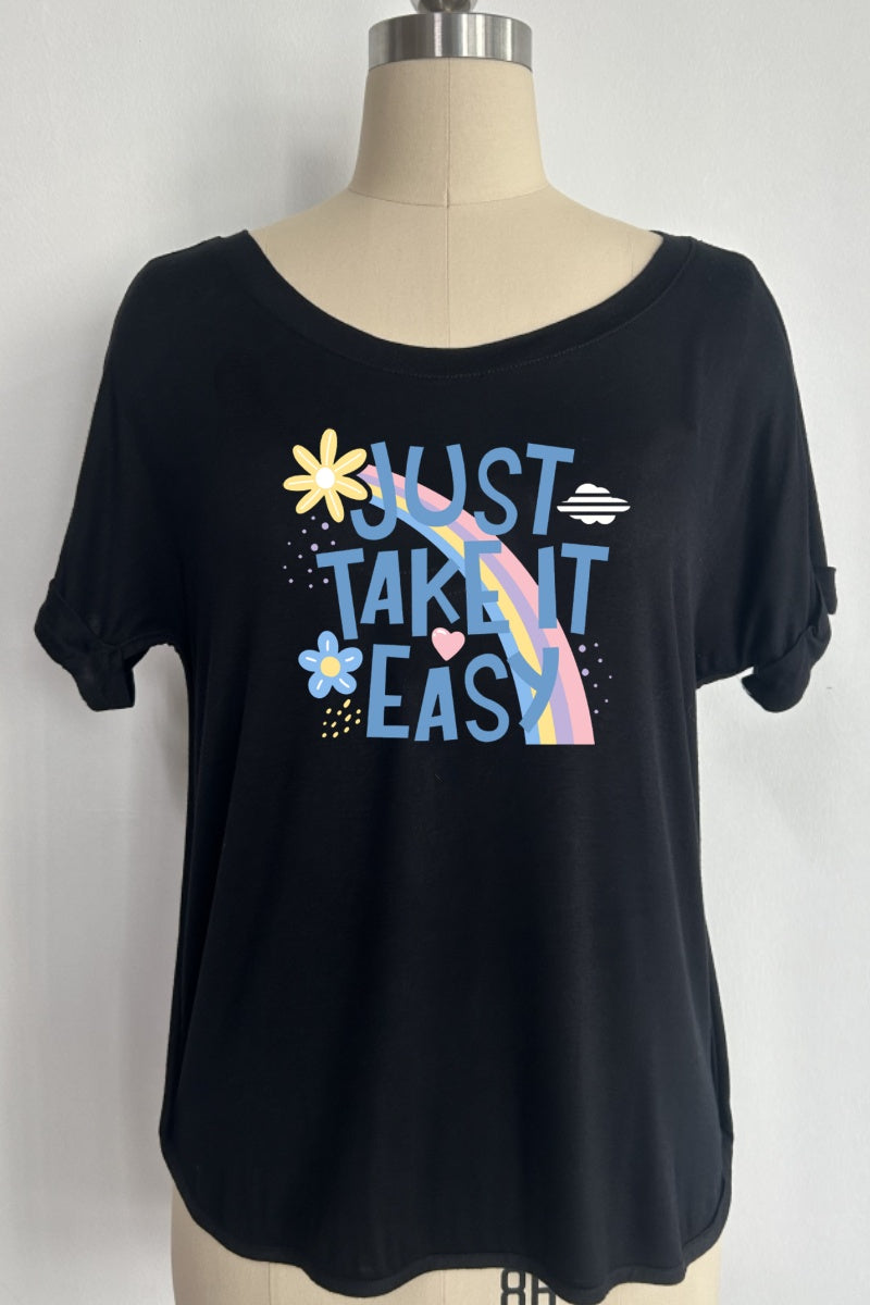 The Ultimate Drape Oversized Tee | 160 GSM Fluid Jersey W-04-014-black