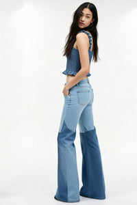 Smocked Bodice Ruffle Crop Top | 70/30 Smooth-Touch Blend W-05-003-454