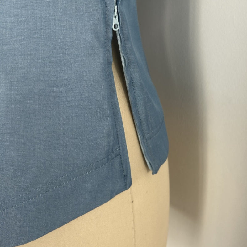 Camisa de corte princesa a medida | Ante con cordones y bajo moldeado | W-05-005-480