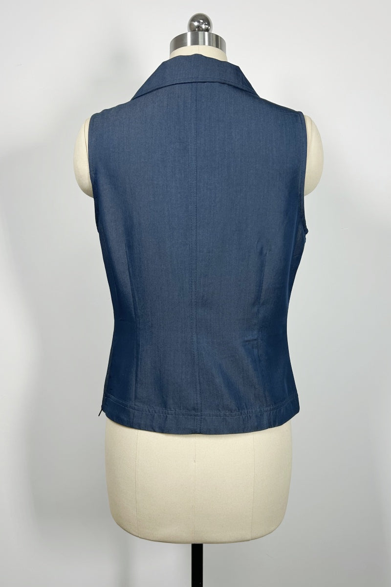 Camisa de corte princesa a medida | Ante con cordones y bajo moldeado | W-05-005-480