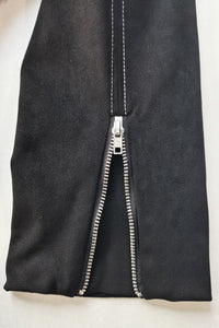 Chaqueta de ante vegano con cremallera de inspiración western | Peso medio W-05-007-075