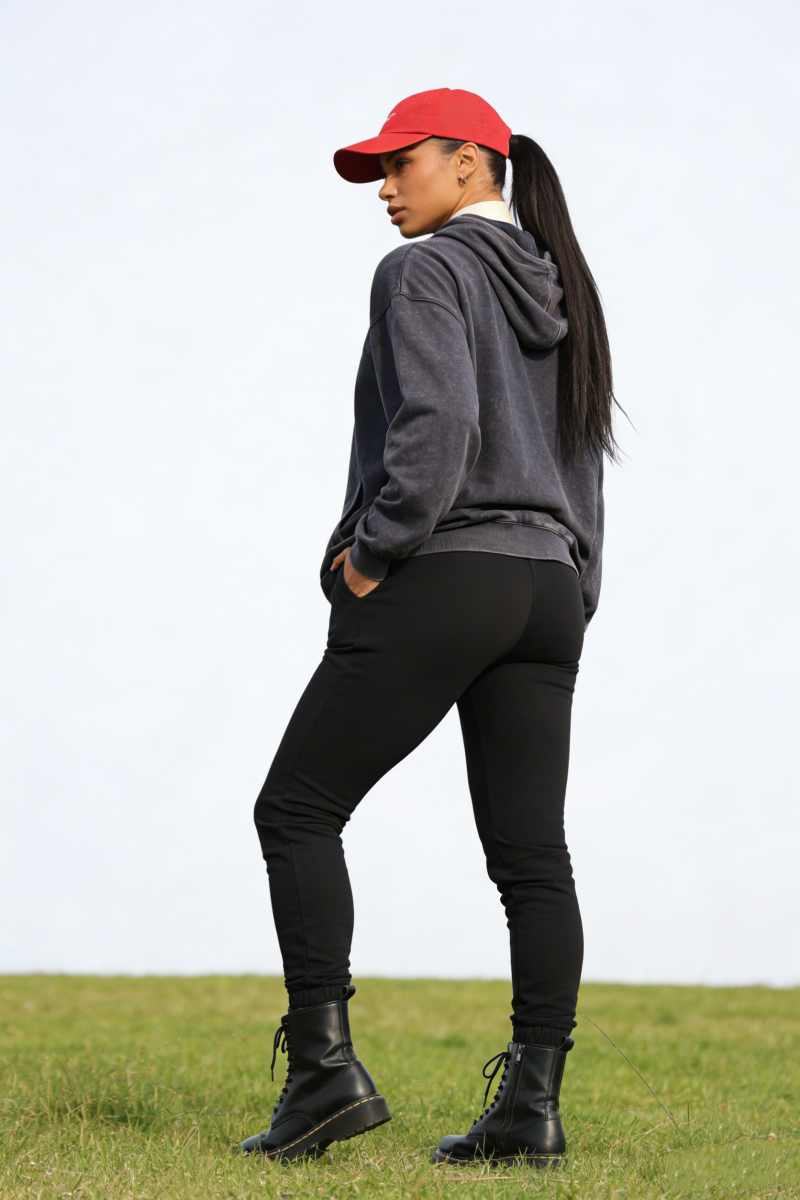 Unisex Vintage Look Garment Washed Full Zip Sweatshirt｜Hip Welted Pockets W-07-022-480 Navy