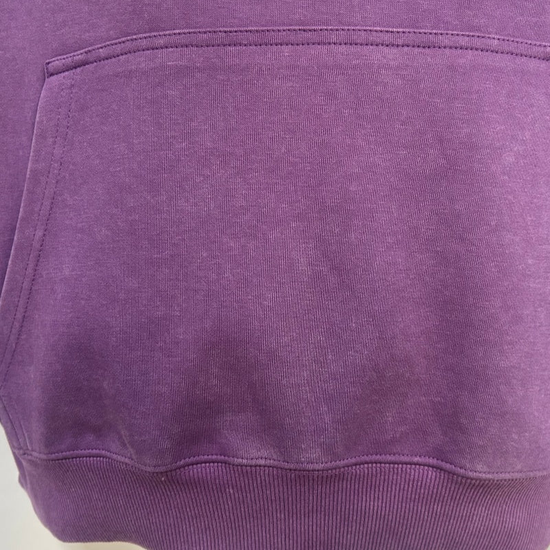 Women's Vintage Garment-washed Hoodie|Relaxed Fit|Kangaroo Pouch Pocket -W-07-024 Heather Purple