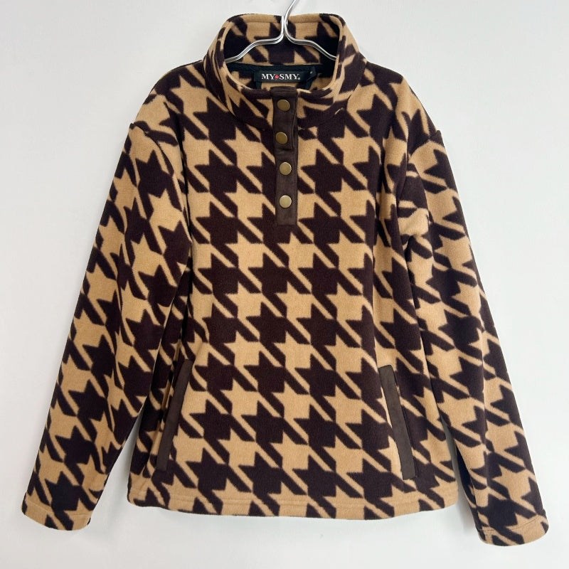 Comfortable daytime style, featuring a quarter-button design and fleece fabric, available in both boys' and girls' sizes