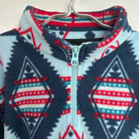Boys' and girls' quarter-zip fleece jacket |  Y-06-008  Sky Blue，Navy