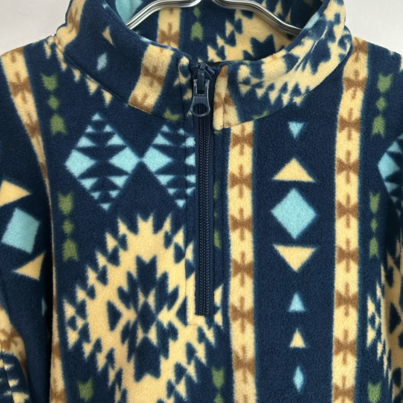 Boys' and girls' quarter-zip fleece jacket |  Y-06-008  Sky Blue，Navy